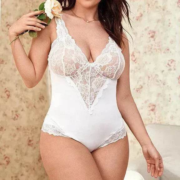 Erotic Lingerie Charming Lace Jumpsuit - EX-STOCK Canada
