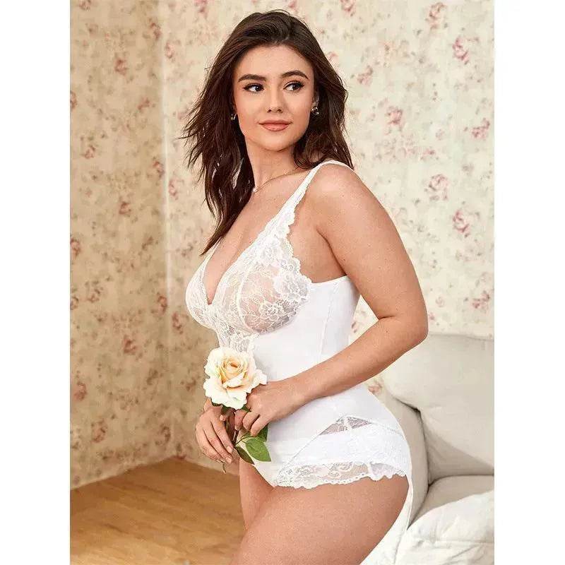 Erotic Lingerie Charming Lace Jumpsuit - EX-STOCK Canada