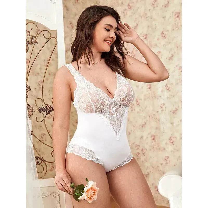 Erotic Lingerie Charming Lace Jumpsuit - EX-STOCK Canada