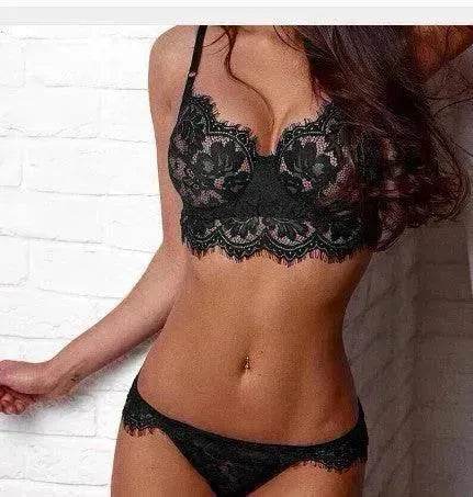 Erotic Lingerie Charming Mesh Lace Lingerie Set - EX-STOCK Canada