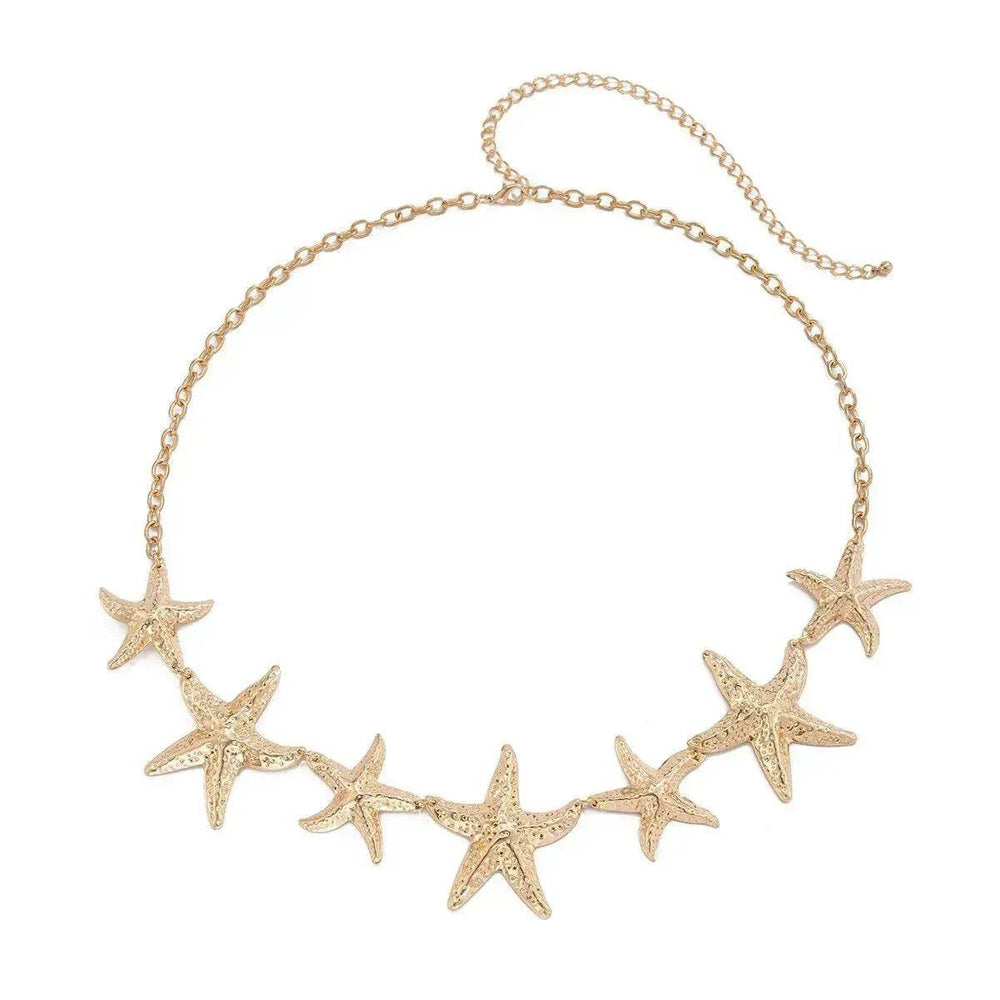 European And American Ocean Vacation Style Starfish Waist Chain Summer Beach Chain for Women - EX-STOCK Canada