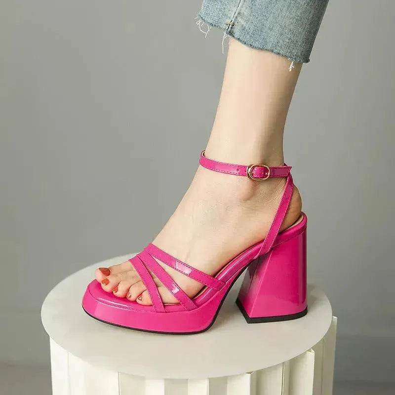 European And American Style Roman High Heels Fashion Women's Shoes - EX-STOCK Canada
