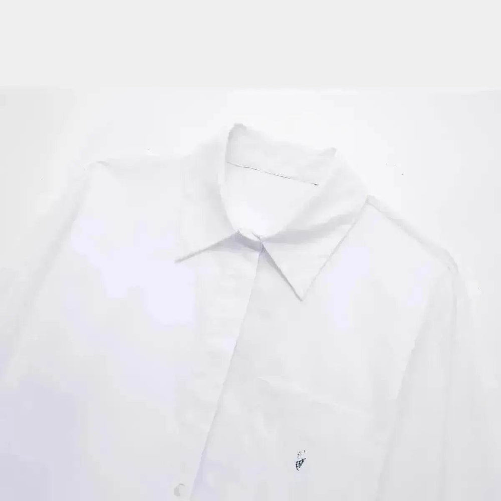 European And American Style Waistband Lapel Windbreaker Short Crop Tank Shirt - EX-STOCK Canada