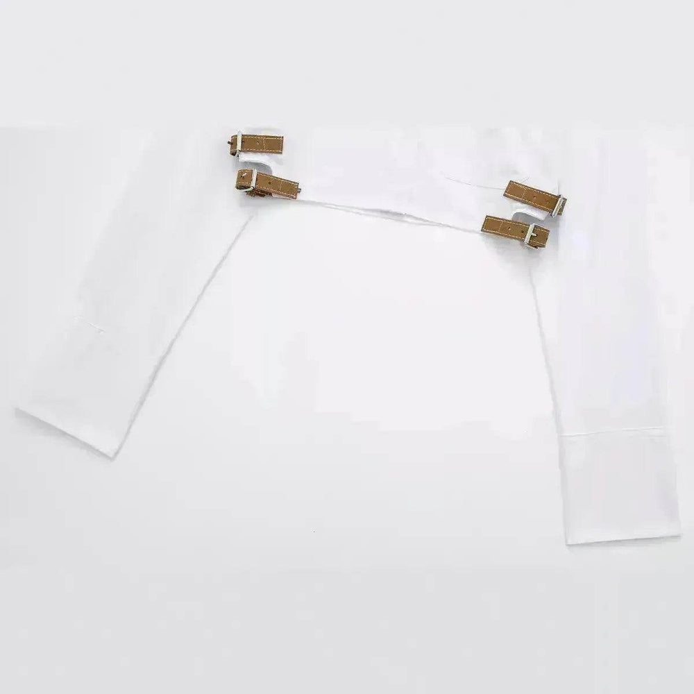 European And American Style Waistband Lapel Windbreaker Short Crop Tank Shirt - EX-STOCK Canada