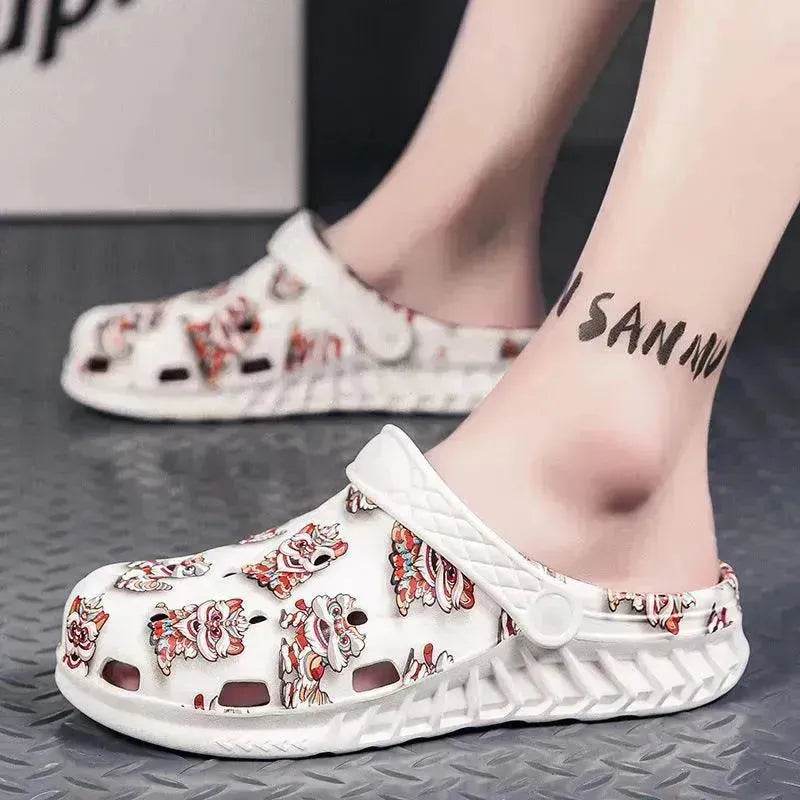 Eva Men's Summer Outer Toe Croc Half Slide Slippers - EX-STOCK Canada