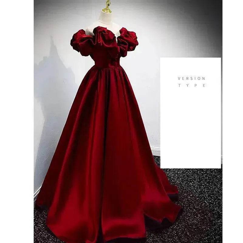 Evening Gown Female Satin Wedding Princess Dress - EX-STOCK Canada