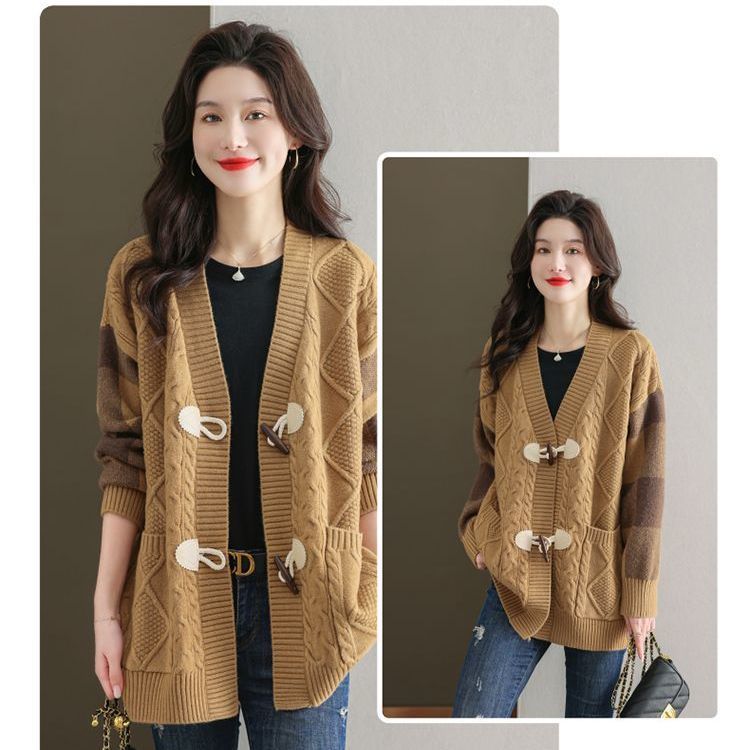 Women's Mid-length Knitted Cardigan Autumn And Winter | EX-STOCK product gallery photo 6