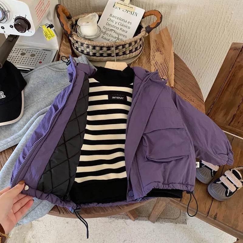 Children Fashion Personality Hoodie Padded Windproof Winter Coat Jacket Kids - EX-STOCK Canada