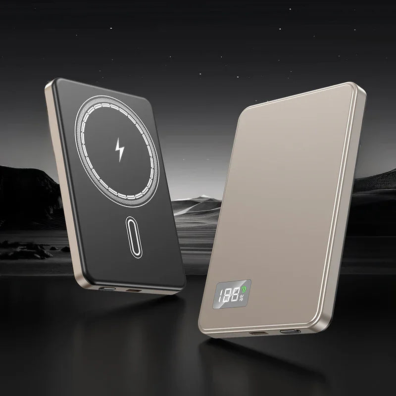 Ultra-thin Fast Charging Magnetic Power Bank With Built-in Cable EX-STOCK Canada