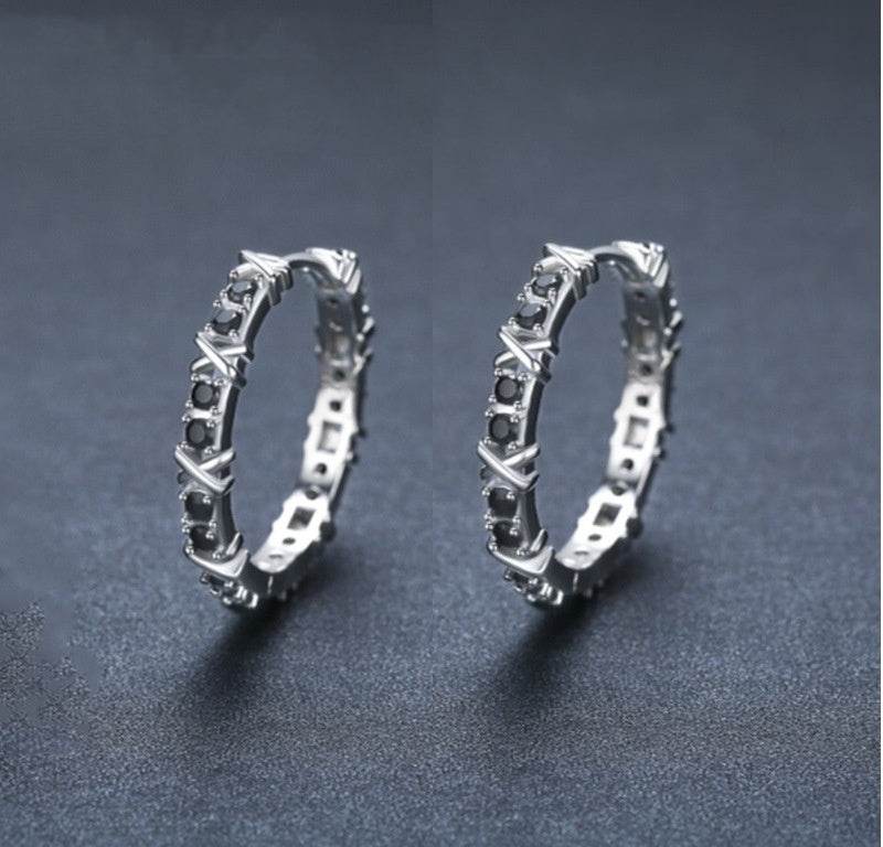 Fashion Simple Zircon Women's Copper Earrings - EX-STOCK Canada