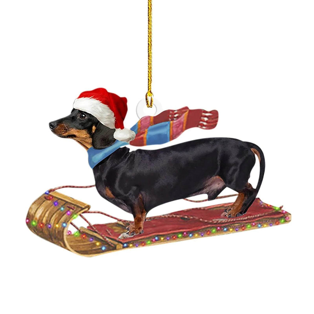 Christmas Sausage Dog Decorations Home - EX-STOCK Canada