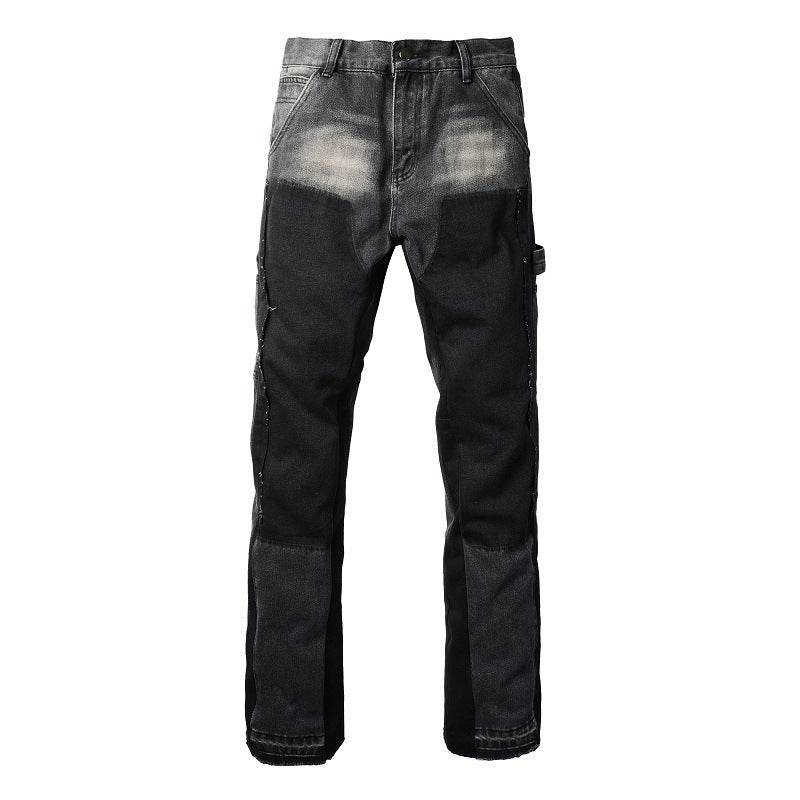 Denim Non-elastic Slim Fit Bootcut Trousers Men Jeans - EX-STOCK Canada