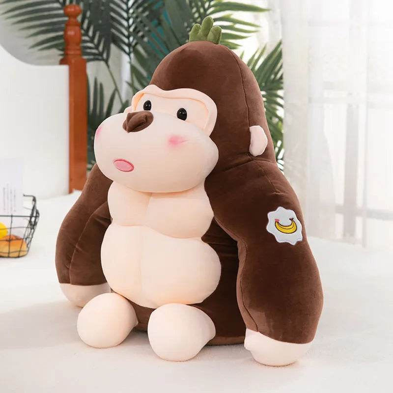 Black King Kong Cute Creative Gorilla Plush Toy - EX-STOCK Canada