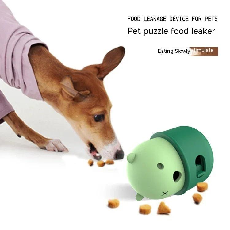 Pets Leakage Food Feeder Dog Interactive Training Toy Ball Natural Rubber Chew Dog Food Ball Snack Food Feeder Cat Puzzle Games Toy Pet Products EX-STOCK Canada