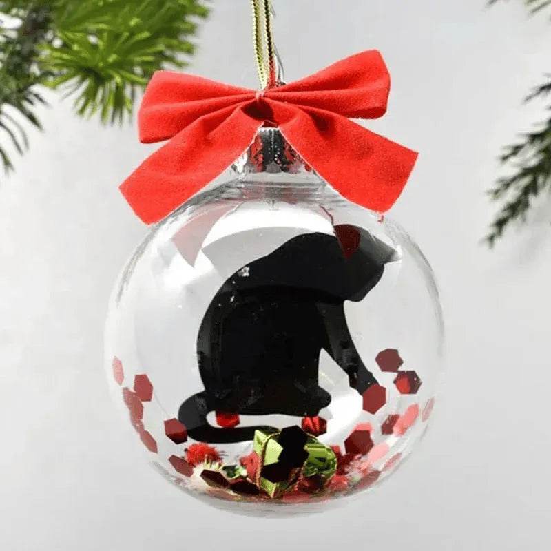 Christmas Tree Decoration Transparent Ball Hanging Decoration Scene Layout Hanging Decoration - EX-STOCK Canada