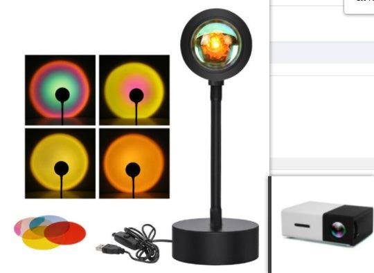 Sunset Projection Lamp Sunset Projector Night Light Wall Decoration Lighting EX-STOCK Canada
