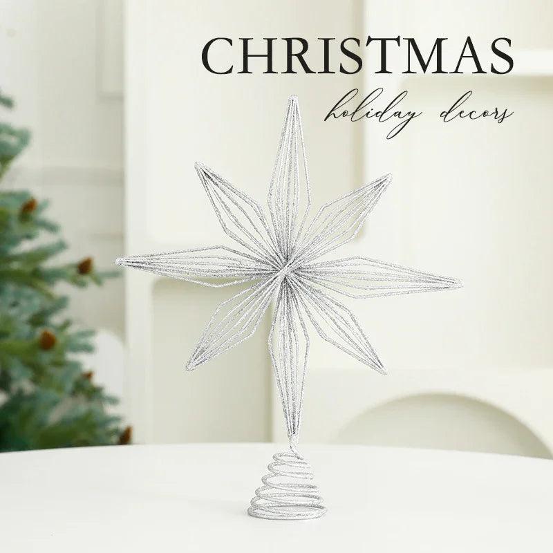 Eight Awn Star Champagne Christmas Decoration Ornaments EX-STOCK Canada