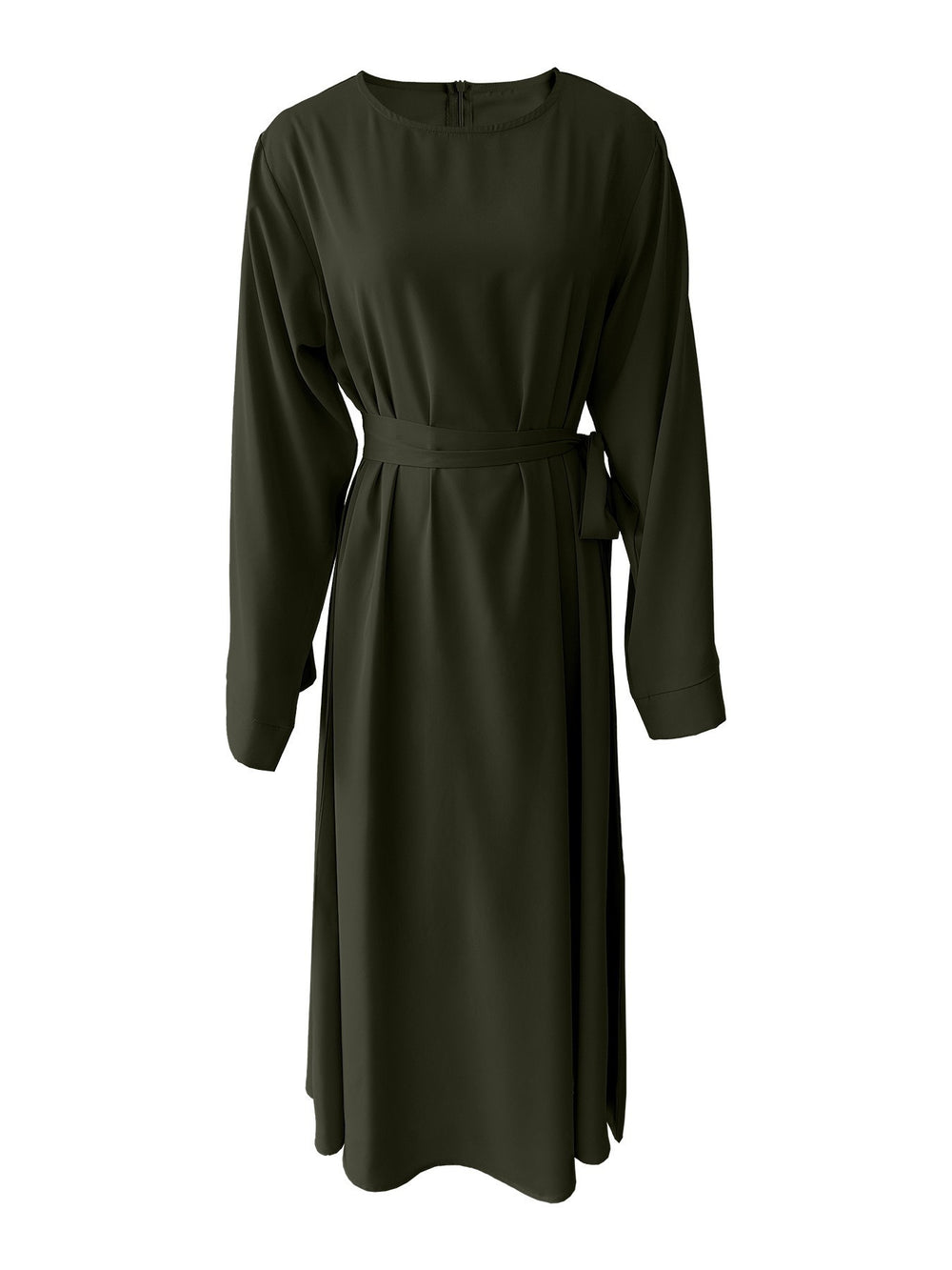 Plus Size Lace Up Muslim Women's Dress - EX-STOCK Canada