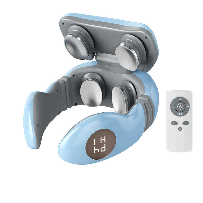 Smart Electric Pulse Back and Neck Massage 4 Heads Pain Relief Tool Health Care Relaxation Cervical Vertebra Physiotherapy EX-STOCK Canada