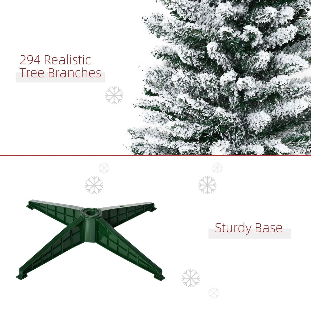 Sapin de Noël artificiel de 5 pieds de haut, vacances avec branches enneigées, vertEX-STOCK Canada