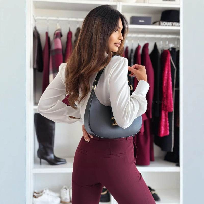 Elegant Fashion Button Long Sleeve business Office Formal Work Shirt For Women - EX-STOCK Canada