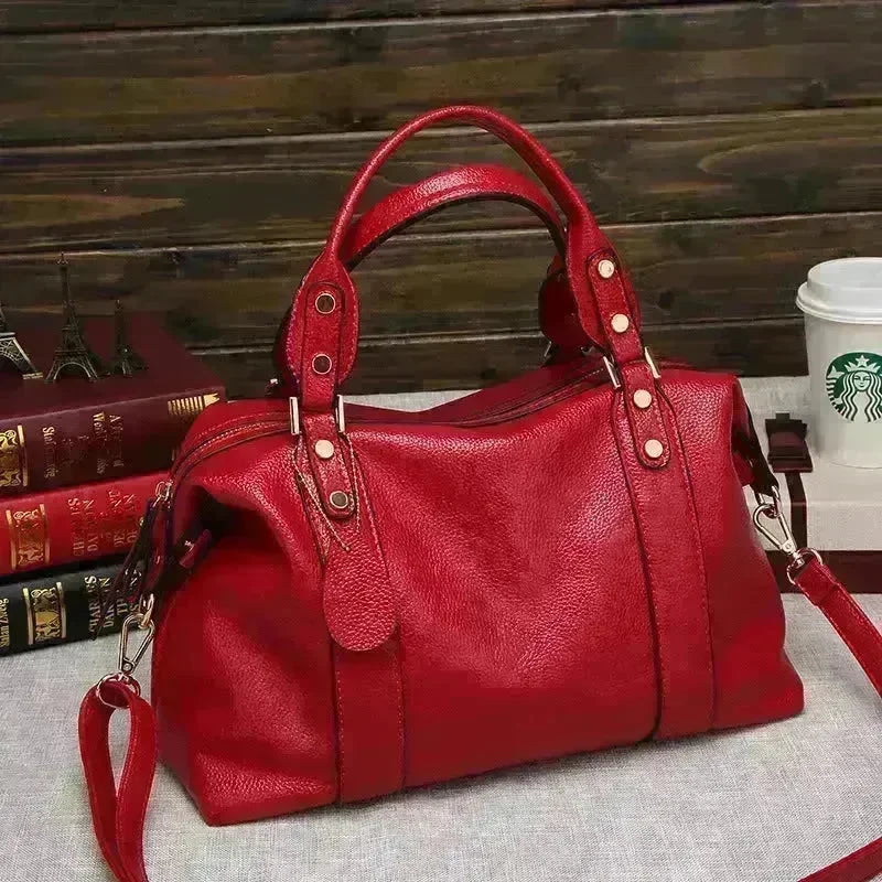 Fashion Boston Shoulder Bag Women's Handbags Retro Rivet Design Personalized Crossbody Bags - EX-STOCK CANADA