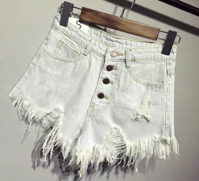 Casual Summer Women Denim Short High Waists Sexy Short Jeans - EX-STOCK Canada