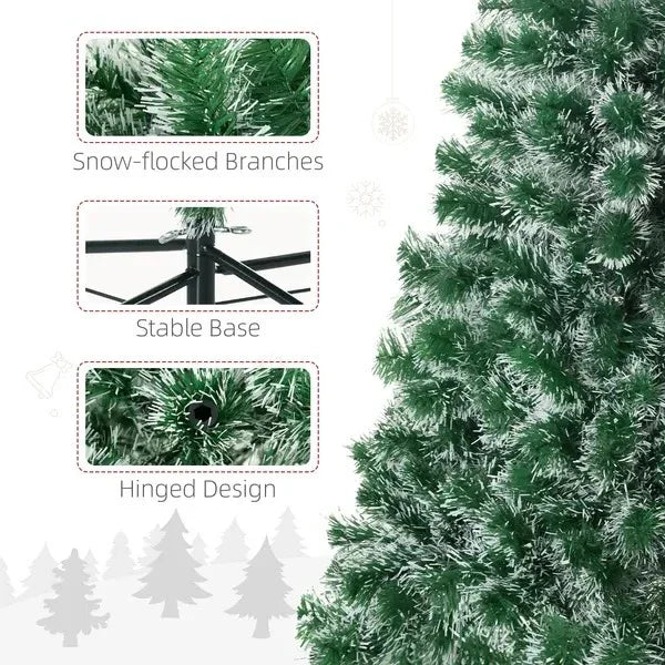 6FT Indoor Christmas Tree Artificial Decoration Xmas Gift With Metal Stand 375 Tips EX-STOCK Canada