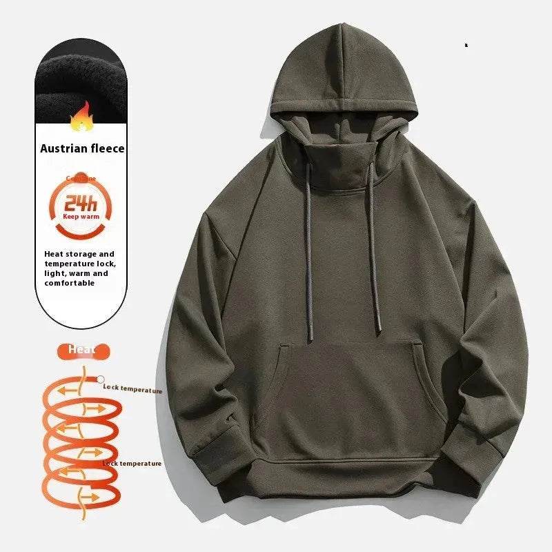 American Fleece Lined Drawstring Hoodie Sweatshirt Pullover for Men - EX-STOCK Canada