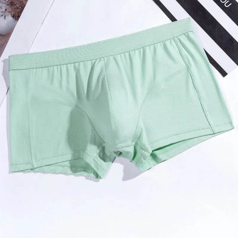 Men's Underwear Plain Cotton Boxer Short Breathable U Convex - EX-STOCK Canada