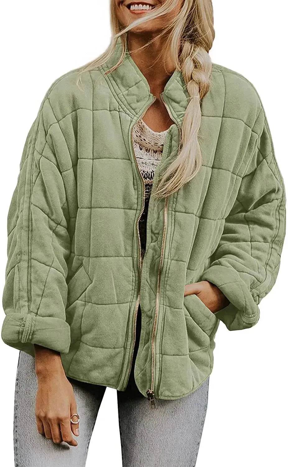Casual Winter Cotton Padded Loose Pockets Long Sleeved Jacket Women - EX-STOCK Canada