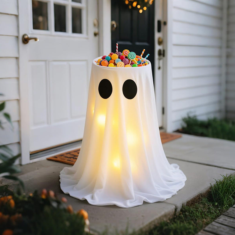 Halloween ghost candy bowl stand adjustable 55–100 cm – product view 3