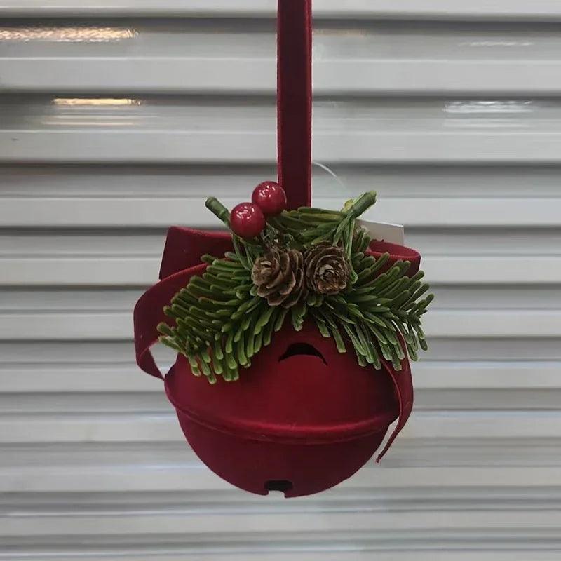 Décorations suspendues pour sapin de Noël dans des vitrines exquises, ornements, décoration d'ambiance pour fête de festival, accessoires, cloches de NoëlEX-STOCK Canada
