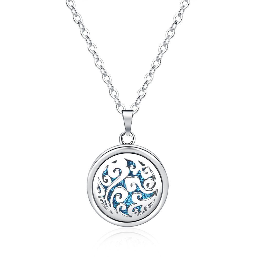 Collier Boîte à Parfum Ronde Creuse Ouverte - EX-STOCK Canada