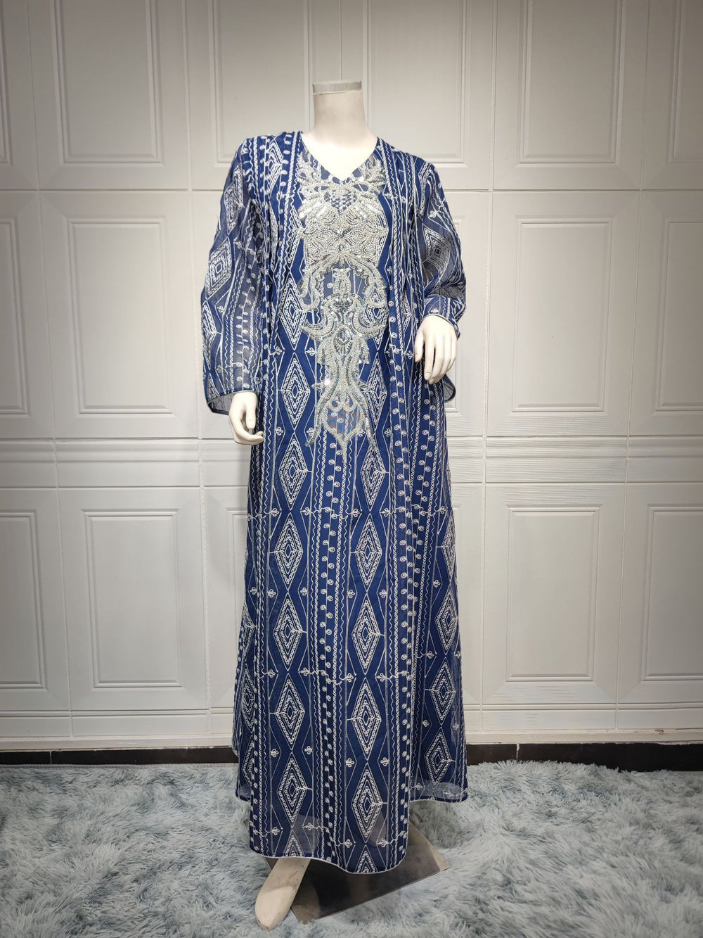 Muslim Saudi Dubai Evening Gown Embroidered Robe - EX-STOCK Canada