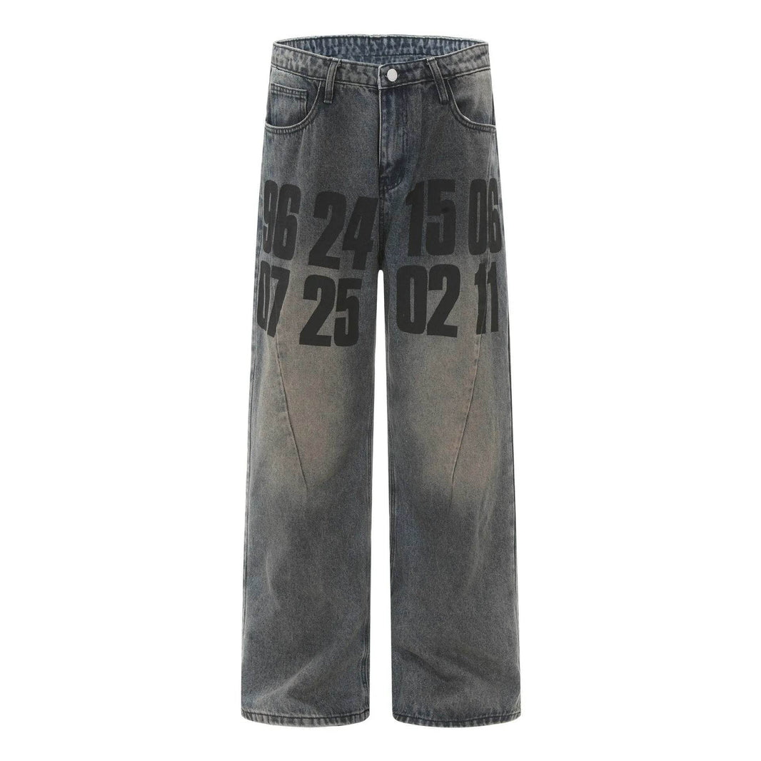 High Street American Washed Distressed Baggy Denim Baggy Jeans Pant Pant unisex - EX-STOCK Canada