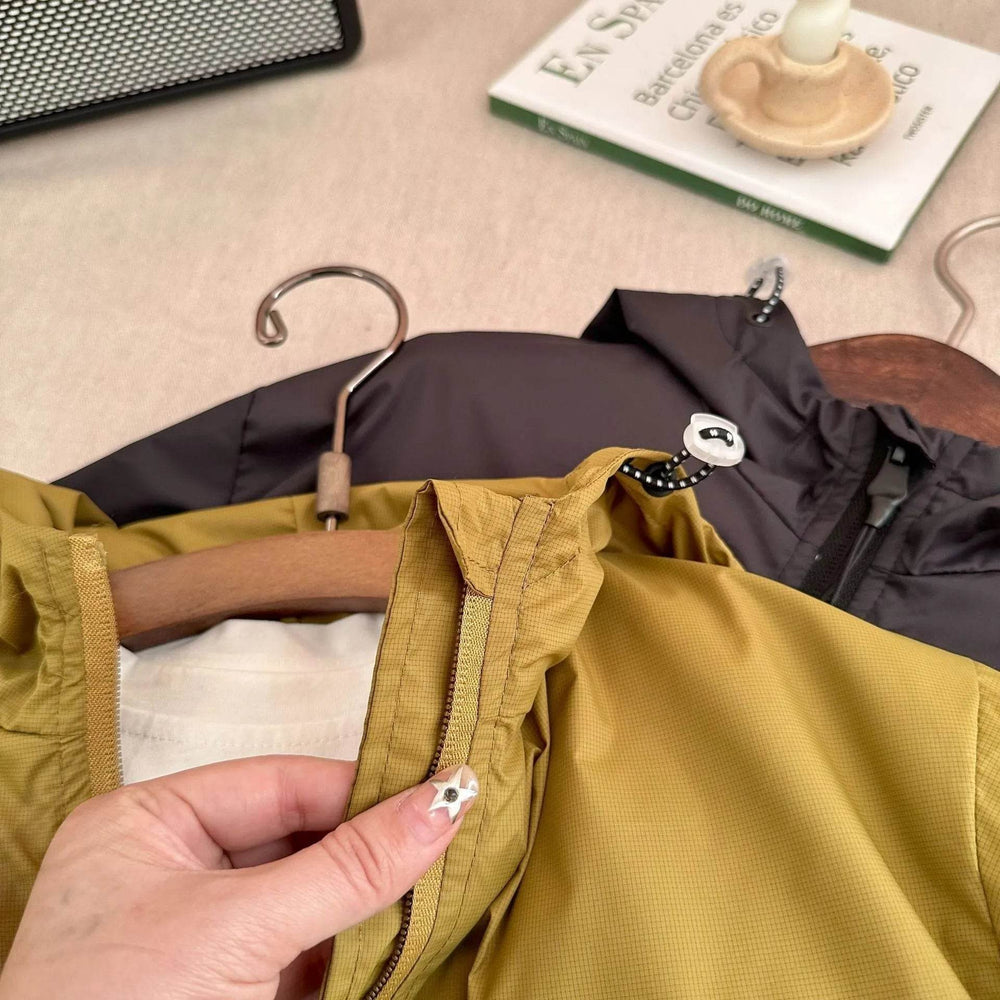 Boy Solid Color Short Hood Shell Jacket - EX-STOCK Canada