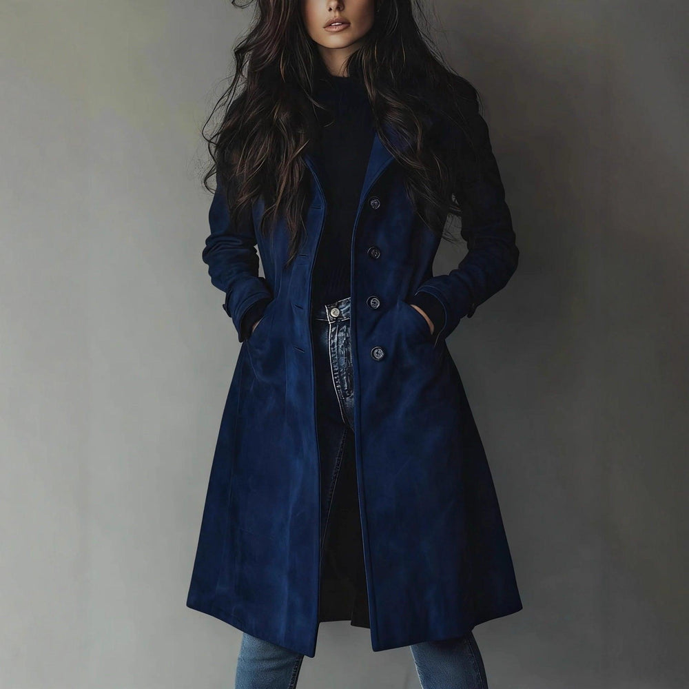 Womens Western Style Long Trench Coat For Fall And Winter EX-STOCK Canada