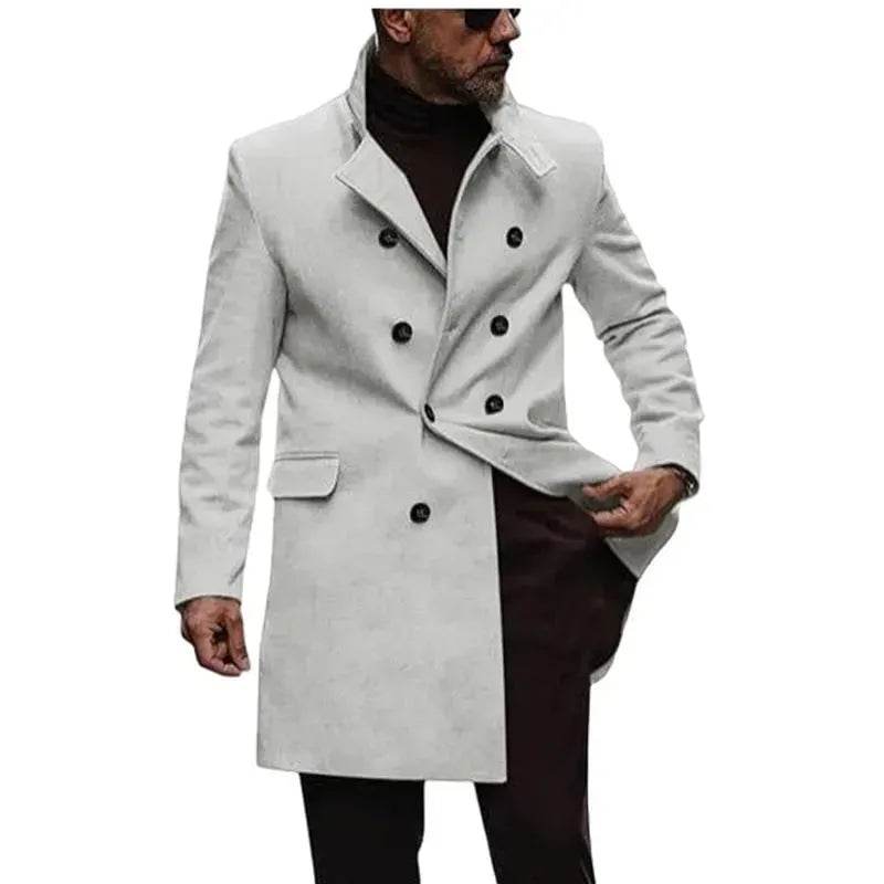 Warm Autumn Winter Lapel Casual long Business Coat for Men - EX-STOCK Canada