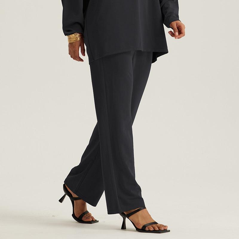Middle Eastern Muslim Women's Loose Outerwear Long Sleeve Pants Suit - EX-STOCK Canada