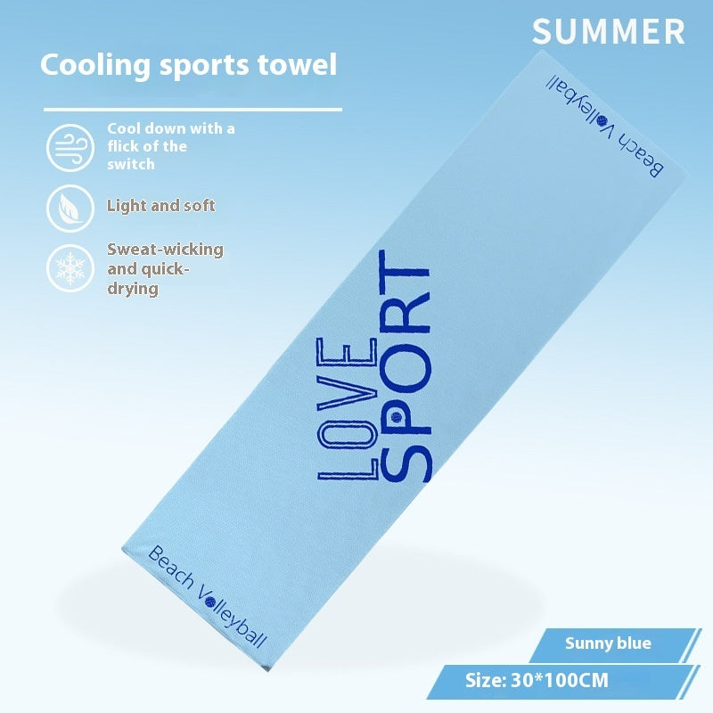 Cold Feeling Towel Outdoor Sports Sweat-absorbent Breathable Towel EX-STOCK Canada