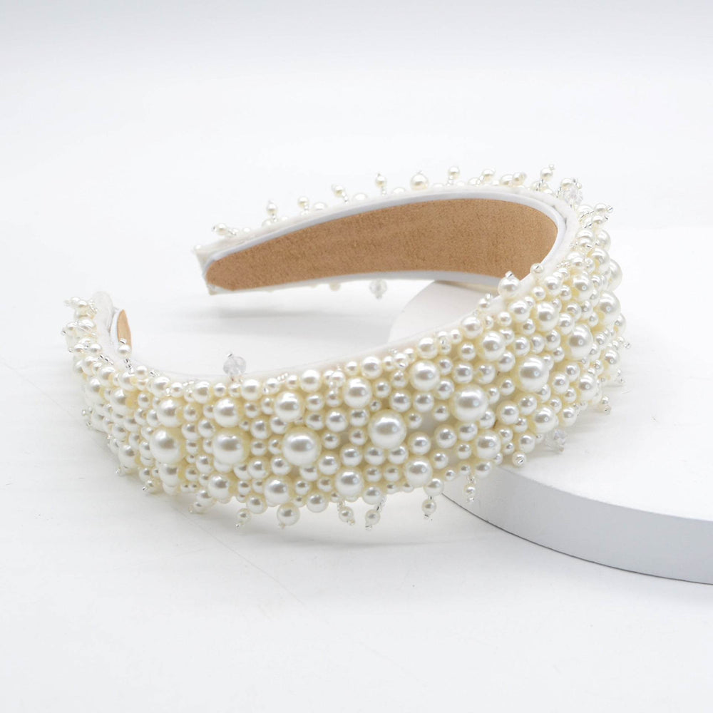 Elegant Baroque Rhinestone Pearl Headband - EX-STOCK Canada