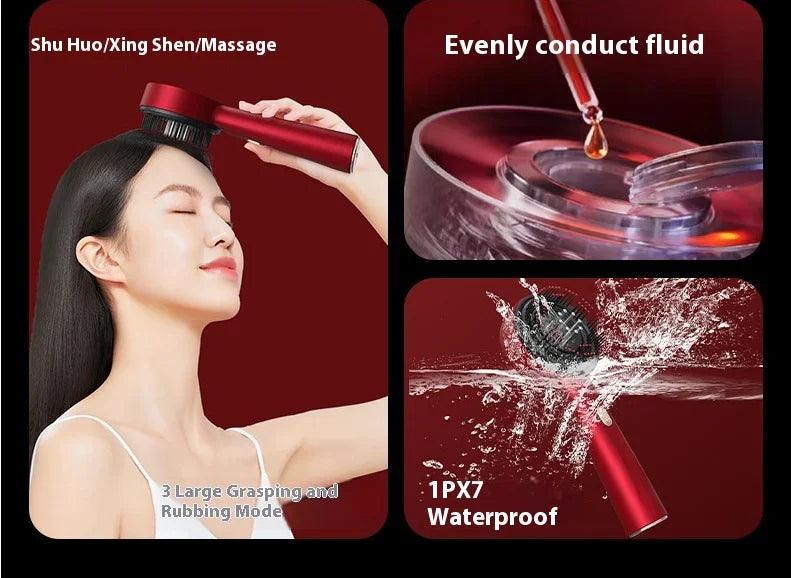 Electric Massage Comb Home Scalp Drain Comb Red Light Anti-slip Hair Care Multi-functional Massage Comb EX-STOCK Canada
