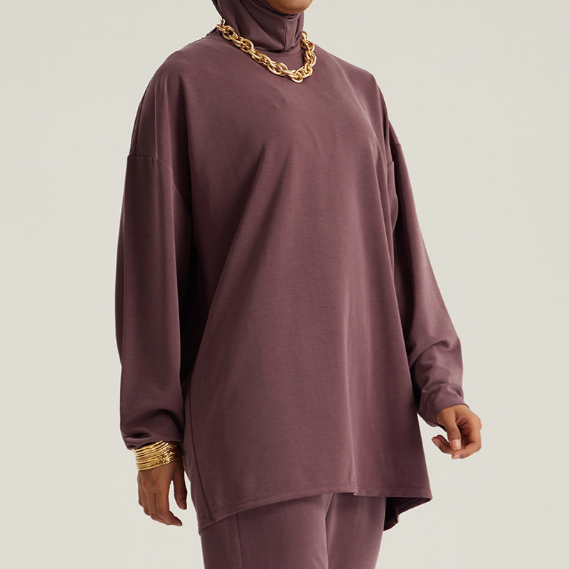 Tenue ample pour femmes musulmanes du Moyen-Orient avec manches longues et pantalon - EX-STOCK Canada