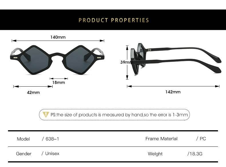 Women's Fashion Geometry Pattern Triangle Glasses EX-STOCK Canada