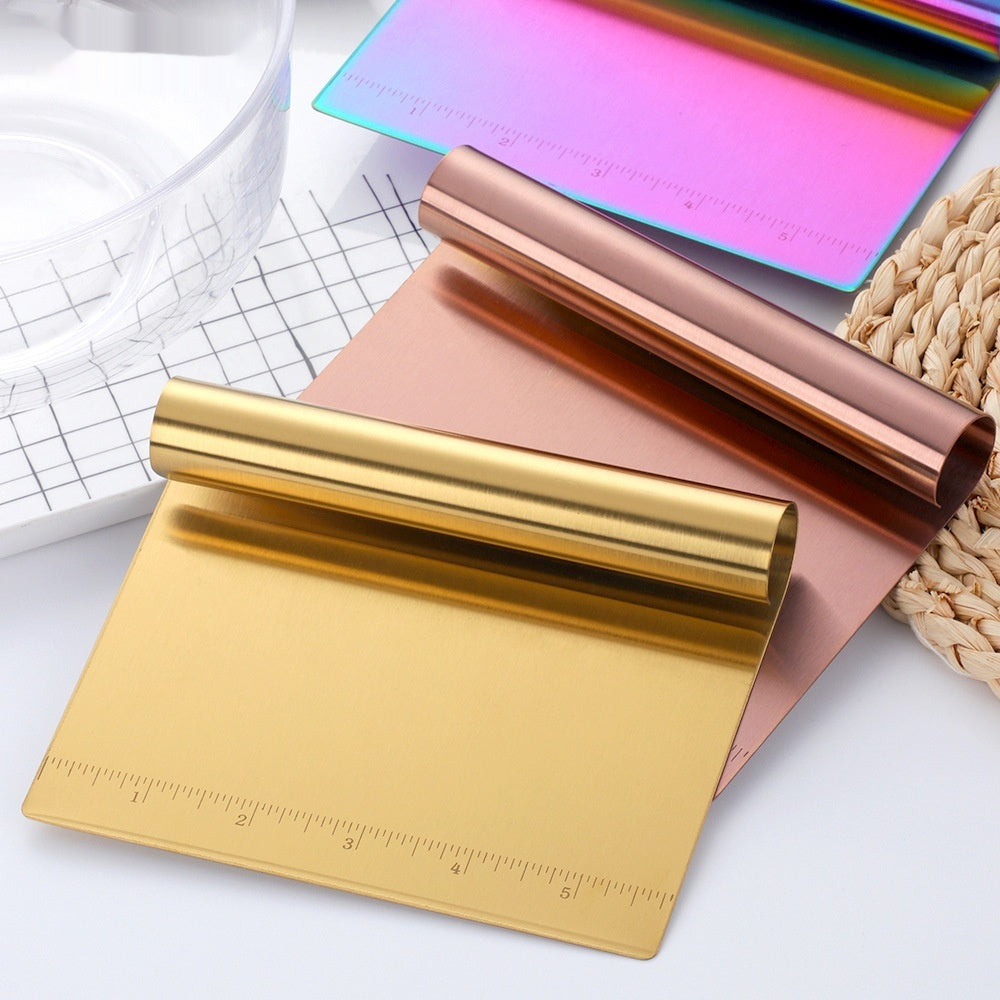Stainless Steel Scraping Panel With Scale Baking Tool Dough Cutting Board Scraping Powder Board Tagliolini Cutter EX-STOCK Canada