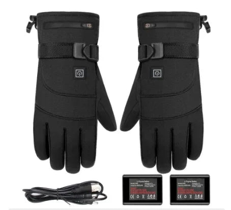Winter Electric Heated Gloves Motorcycle Touch Screen Gloves EX-STOCK Canada