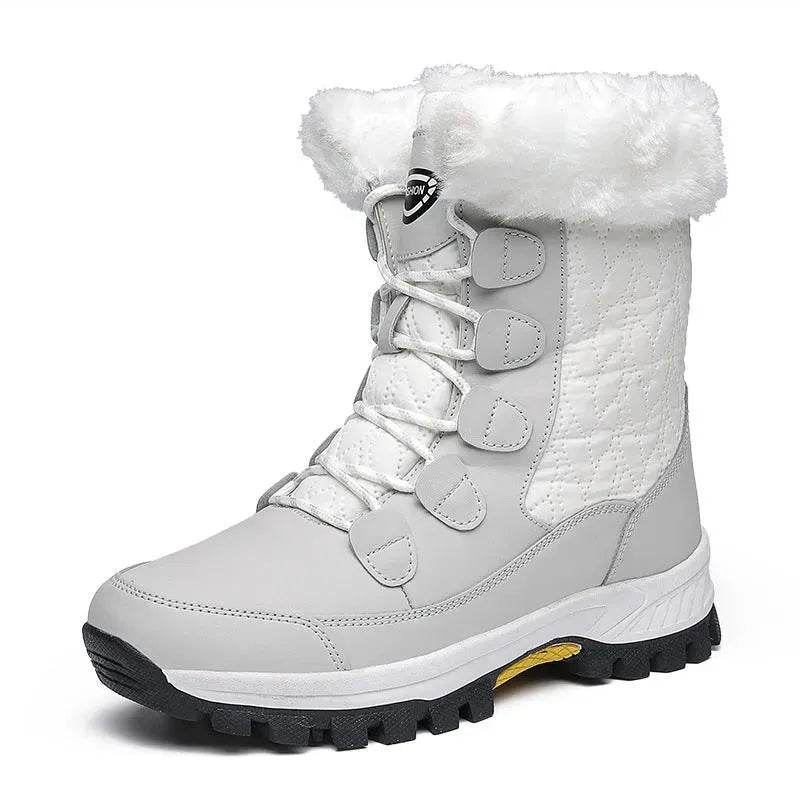 Winter Waterproof Snow Boots Women's Mid-calf Front Zipper - EX-STOCK Canada