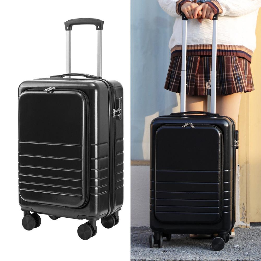 Large Capacity Suitcase Front Lid Pull Rod Case | EX-STOCK Canada