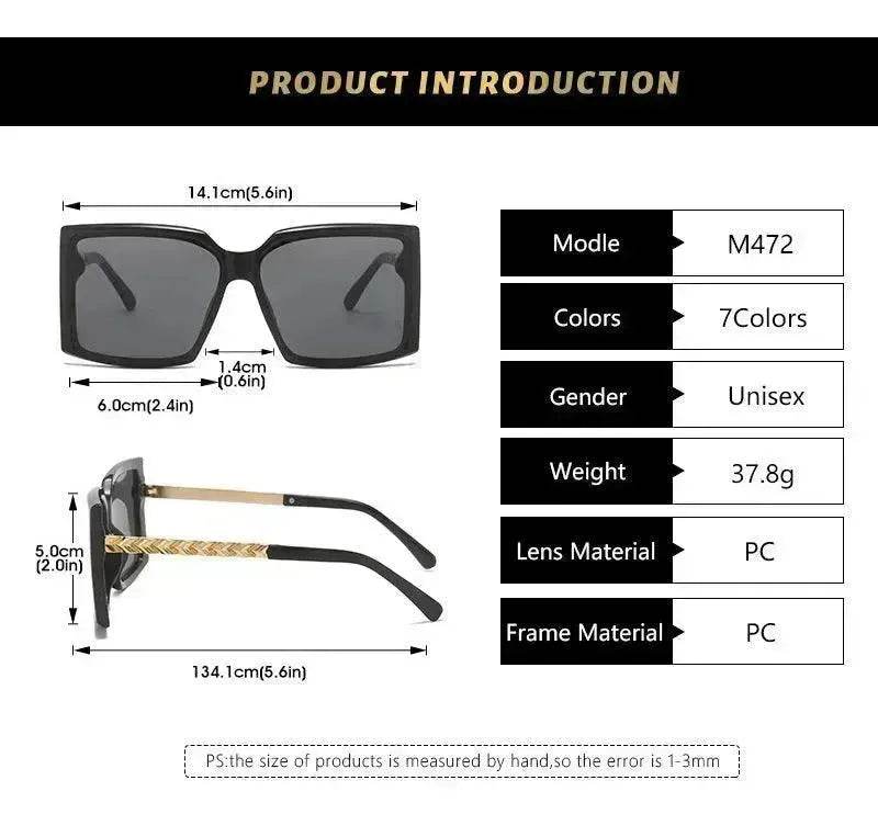 Fashion Box Simple Catwalk Light Luxury Sunglasses - EX-STOCK Canada
